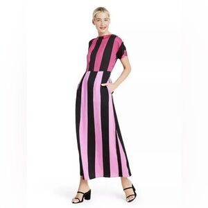 Christopher John Roger’s for Target black and pink stripe maxi dress